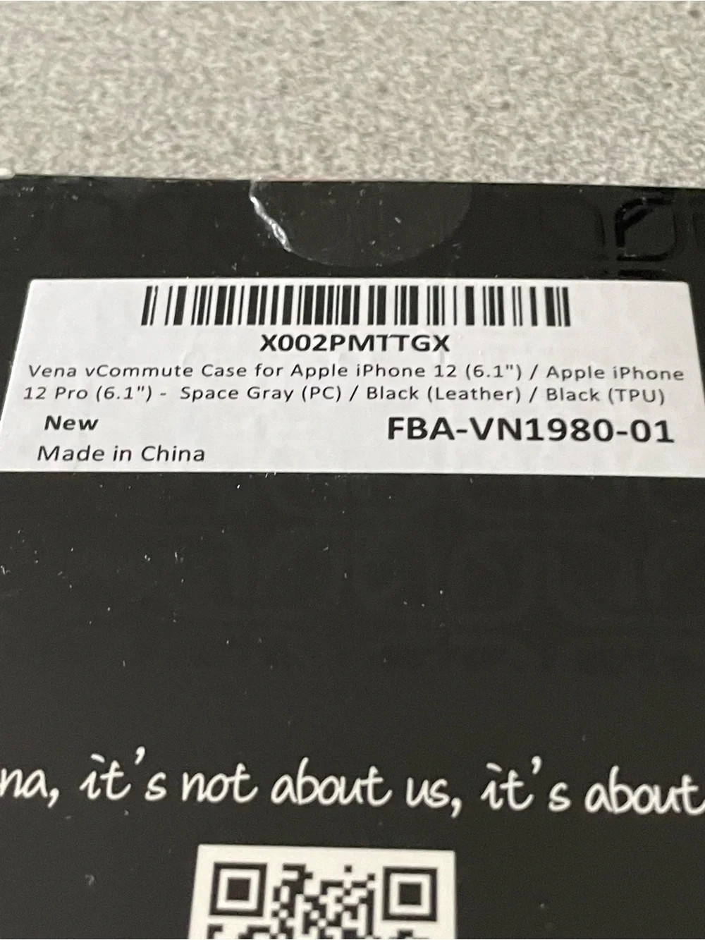Vena command case for iPhone 12&12 Pro.